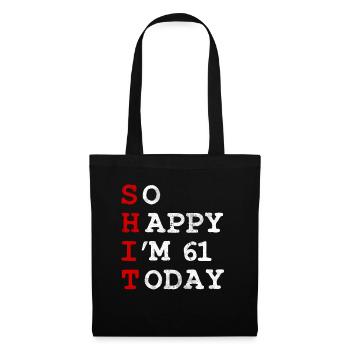 Birthday 61 Birthday Year Birth Funny - Tote Bag - black - Front