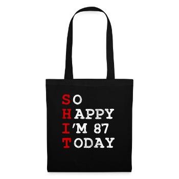 Birthday 87 Birthday Year Birth Funny - Tote Bag - black - Front