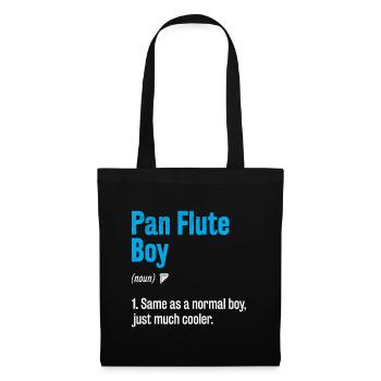 Pan Flute Boy Pan Flutist Marching Band Music Inst - Tote Bag - black - Front