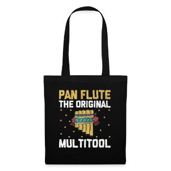 Pan Flute Player Pan Flutist Marching Band Music I - Tote Bag - black - Front