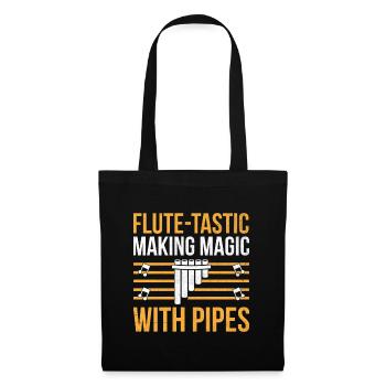 Pan Flute Player Pan Flutist Marching Band Music I - Tote Bag - black - Front