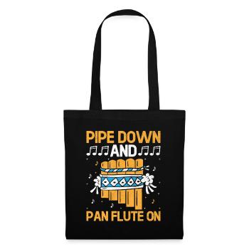 Pan Flute Player Pan Flutist Marching Band Music I - Tote Bag - black - Front