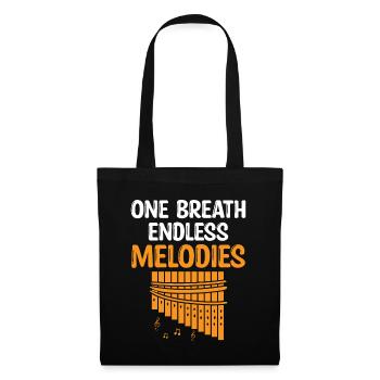 Pan Flute Player Pan Flutist Marching Band Music I - Tote Bag - black - Front