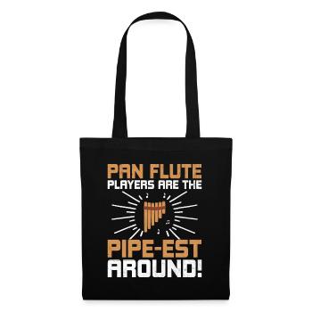 Pan Flute Player Pan Flutist Marching Band Music I - Tote Bag - black - Front