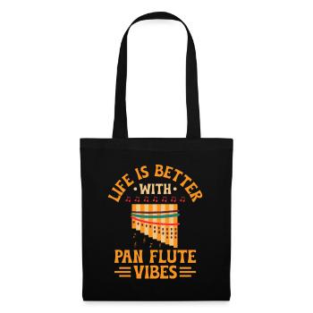 Pan Flute Player Pan Flutist Marching Band Music I - Tote Bag - black - Front