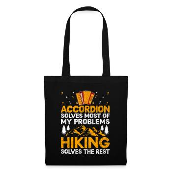 Accordion Solves Most Of My Problems Hiking Solves - Tote Bag - black - Front