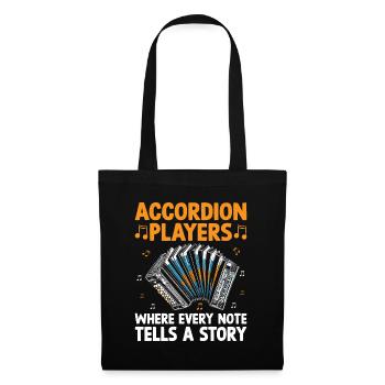 Accordion Players Where Every Note Tells A Story - Tote Bag - black - Front