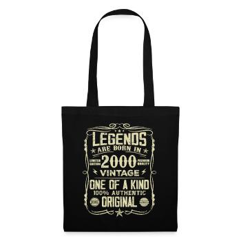 Made In 2000 Vintage 2000 Birthday Gift - Tote Bag - black - Front