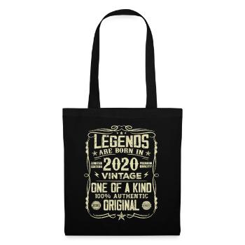 Fabriqué En 2020 Vintage Cadeau Anniversaire 2020 - Sac en tissu - noir - Devant