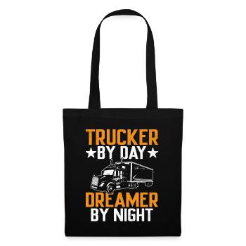 Trucker Fahren Papa Trucker Vater LKW-Fahrer - Stoffbeutel - Schwarz - Vorne