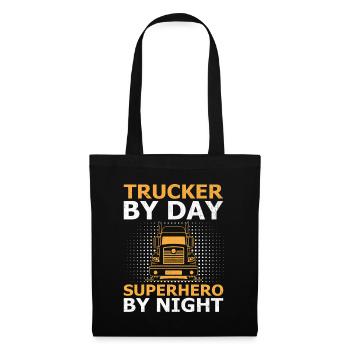 Trucker Driving Dad Trucker Father Truck Driver - Tote Bag - black - Front