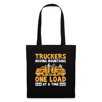 Trucker Driving Dad Trucker Father Truck Driver - Tote Bag - black - Front
