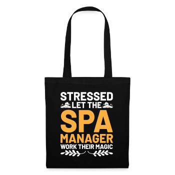 Gestionnaire de SPA Emploi Bien-être Drôle Gestion de SPA Sayi - Sac en tissu - noir - Devant