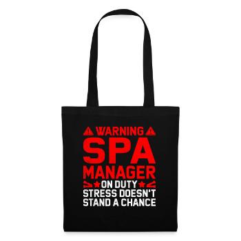 SPA Manager Job Wellness Funny SPA Management Sayi - Tote Bag - black - Front