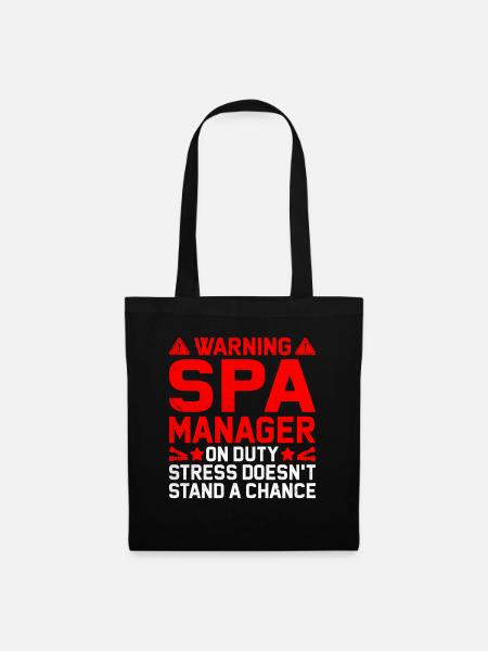 SPA-Manager Job Wellness Lustiges SPA-Management Sayi - Stoffbeutel - Schwarz
