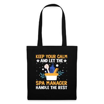SPA Manager Job Wellness Funny SPA Management Sayi - Tote Bag - black - Front