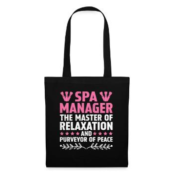 SPA Manager Job Wellness Funny SPA Management Sayi - Tote Bag - black - Front