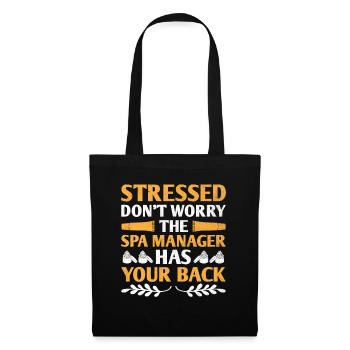 SPA Manager Job Wellness Funny SPA Management Sayi - Tote Bag - black - Front
