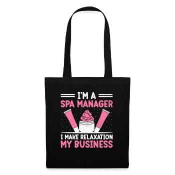 SPA Manager Job Wellness Funny SPA Management Sayi - Tote Bag - black - Front