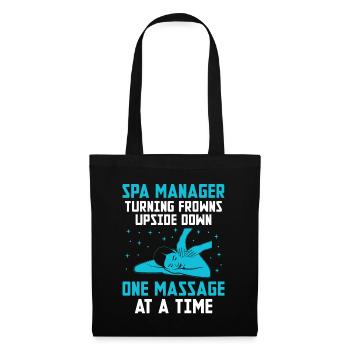 SPA Manager Job Wellness Funny SPA Management Sayi - Tote Bag - black - Front