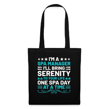 SPA Manager Job Wellness Funny SPA Management Sayi - Tote Bag - black - Front