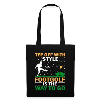 Footgolf Player Foot Golf Playing Footgolfers Foot - Tote Bag - black - Front