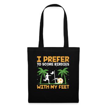 Footgolf Joueur Foot Golf Jouer Footgolfers Foot - Sac en tissu - noir - Devant