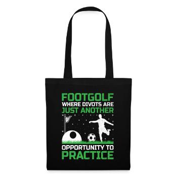 Footgolf Player Foot Golf Playing Footgolfers Foot - Tote Bag - black - Front