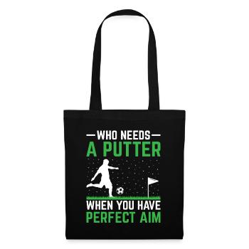 Footgolf Player Foot Golf Playing Footgolfers Foot - Tote Bag - black - Front