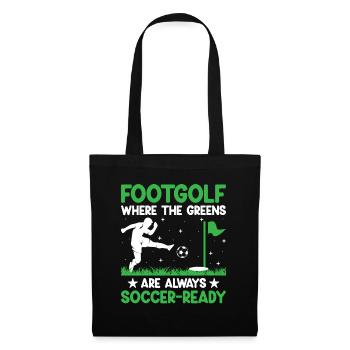 Footgolf Player Foot Golf Playing Footgolfers Foot - Tote Bag - black - Front