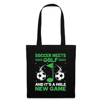 Footgolf Player Foot Golf Playing Footgolfers Foot - Tote Bag - black - Front