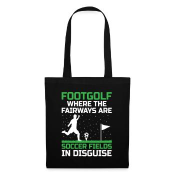 Footgolf Player Foot Golf Playing Footgolfers Foot - Tote Bag - black - Front