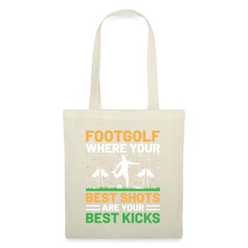 Footgolf Joueur Foot Golf Jouer Footgolfers Foot - Sac en tissu - nature - Devant