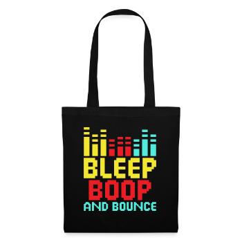 Chiptune Music Lover Groove zu den Bleeps und Bloo - Stoffbeutel - Schwarz - Vorne