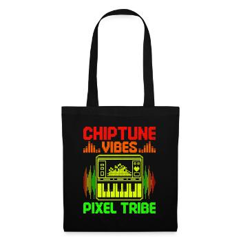 Chiptune Music Lover Groove zu den Bleeps und Bloo - Stoffbeutel - Schwarz - Vorne