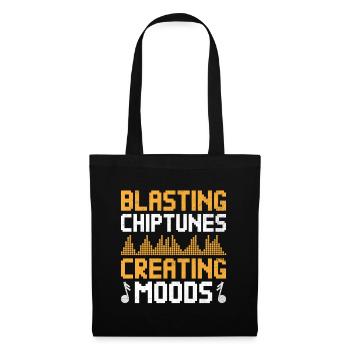 Chiptune Music Lover Groove zu den Bleeps und Bloo - Stoffbeutel - Schwarz - Vorne