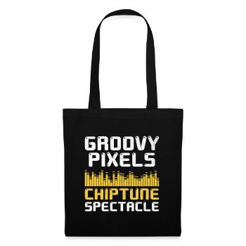 Chiptune Music Lover Groove zu den Bleeps und Bloo - Stoffbeutel - Schwarz - Vorne