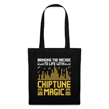 Chiptune Music Lover Groove zu den Bleeps und Bloo - Stoffbeutel - Schwarz - Vorne