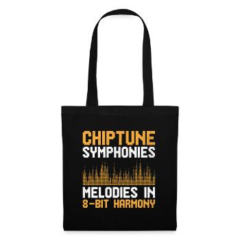 Chiptune Music Lover Groove zu den Bleeps und Bloo - Stoffbeutel - Schwarz - Vorne