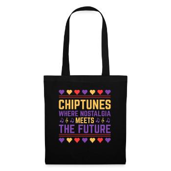 Chiptune Music Lover Groove zu den Bleeps und Bloo - Stoffbeutel - Schwarz - Vorne