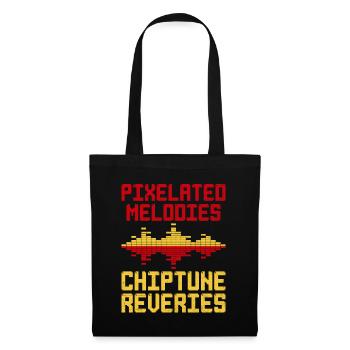 Chiptune Music Lover Groove zu den Bleeps und Bloo - Stoffbeutel - Schwarz - Vorne