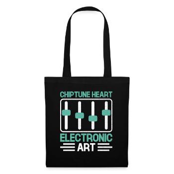 Chiptune Music Lover Groove zu den Bleeps und Bloo - Stoffbeutel - Schwarz - Vorne
