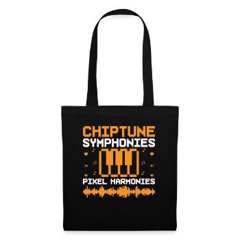 Chiptune Music Lover Groove zu den Bleeps und Bloo - Stoffbeutel - Schwarz - Vorne