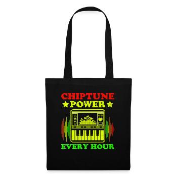 Chiptune Music Lover Groove zu den Bleeps und Bloo - Stoffbeutel - Schwarz - Vorne