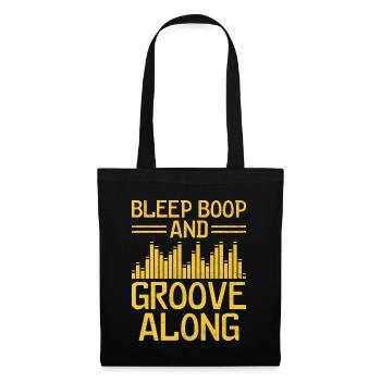Chiptune Music Lover Groove zu den Bleeps und Bloo - Stoffbeutel - Schwarz - Vorne