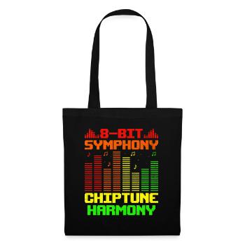 Chiptune Music Lover Groove zu den Bleeps und Bloo - Stoffbeutel - Schwarz - Vorne