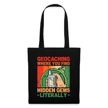 Geocaching Geocache Funny Geocacher Geocacher Sayi - Tote Bag - black - Front