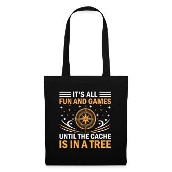 Geocaching Geocache Funny Geocacher Geocacher Sayi - Tote Bag - black - Front