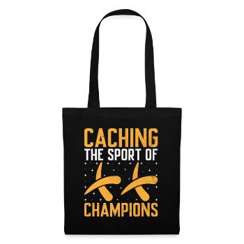 Géocaching Géocache Géocacher Funny Geocacher Sayi - Sac en tissu - noir - Devant
