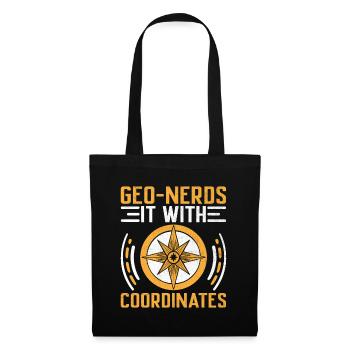 Géocaching Géocache Géocacher Funny Geocacher Sayi - Sac en tissu - noir - Devant